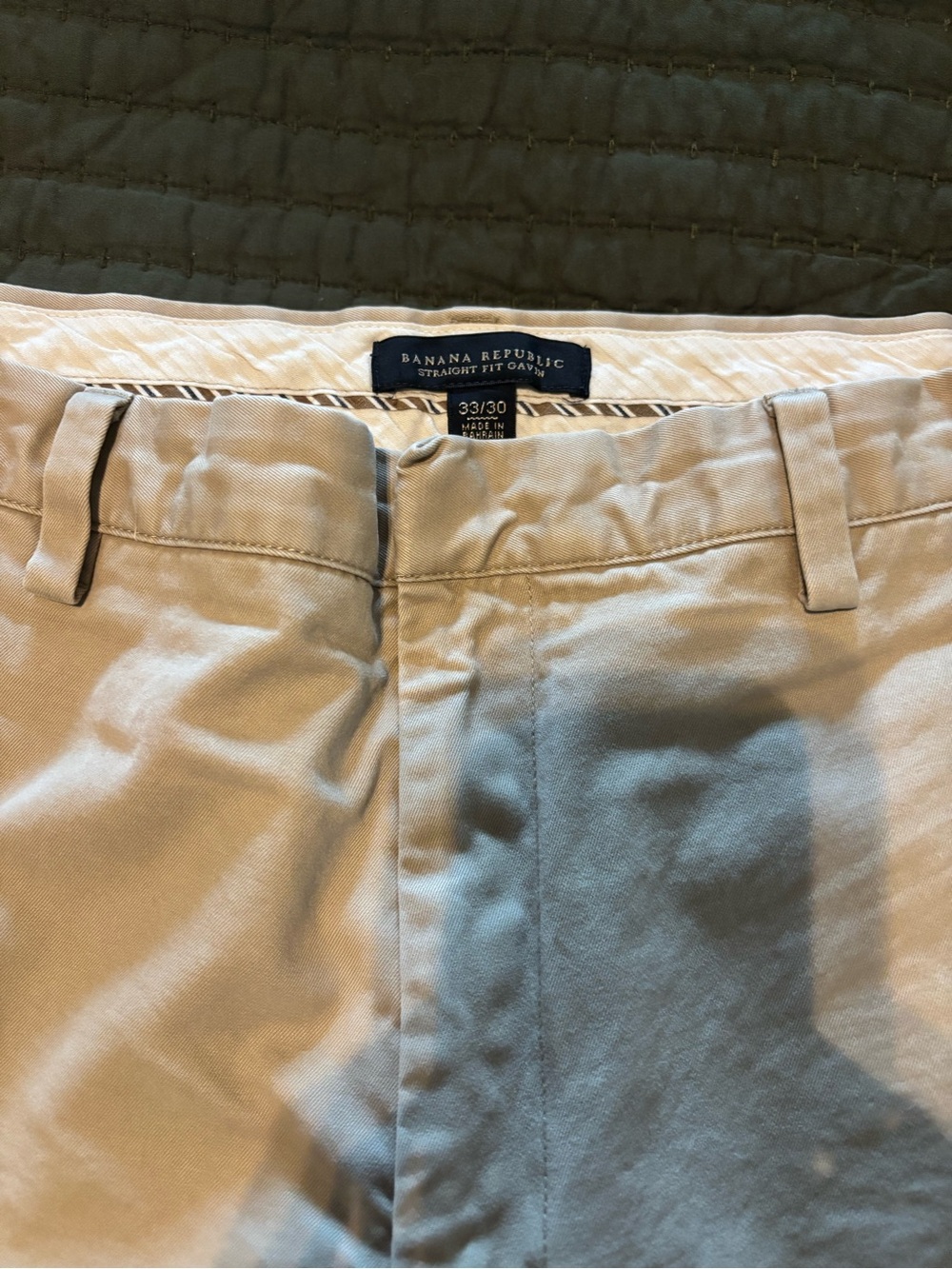 Banana Republic Men’s Straight Fit Chinos - Light Khaki 33x30